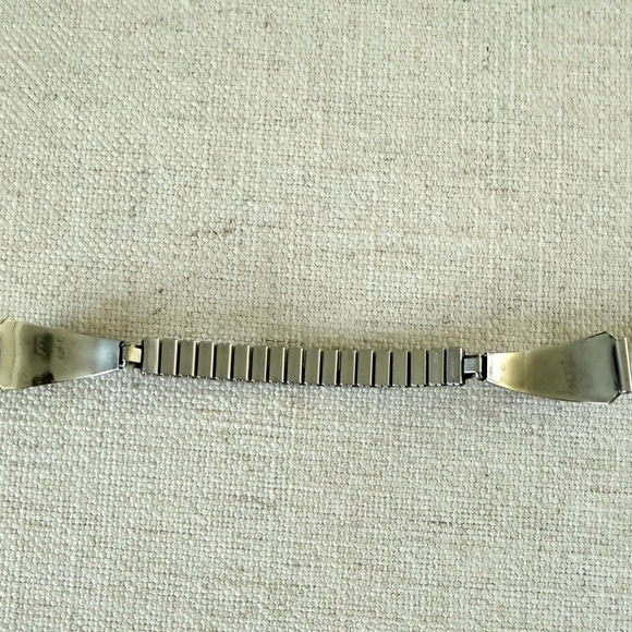 Sterling Silver Navajo Turquoise & Coral Watch Band Tips - Picture 7 of 13